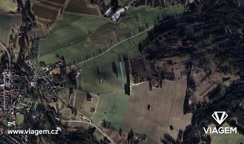 Prodej pole 641 m², Kunžak – náhled fotky 3
