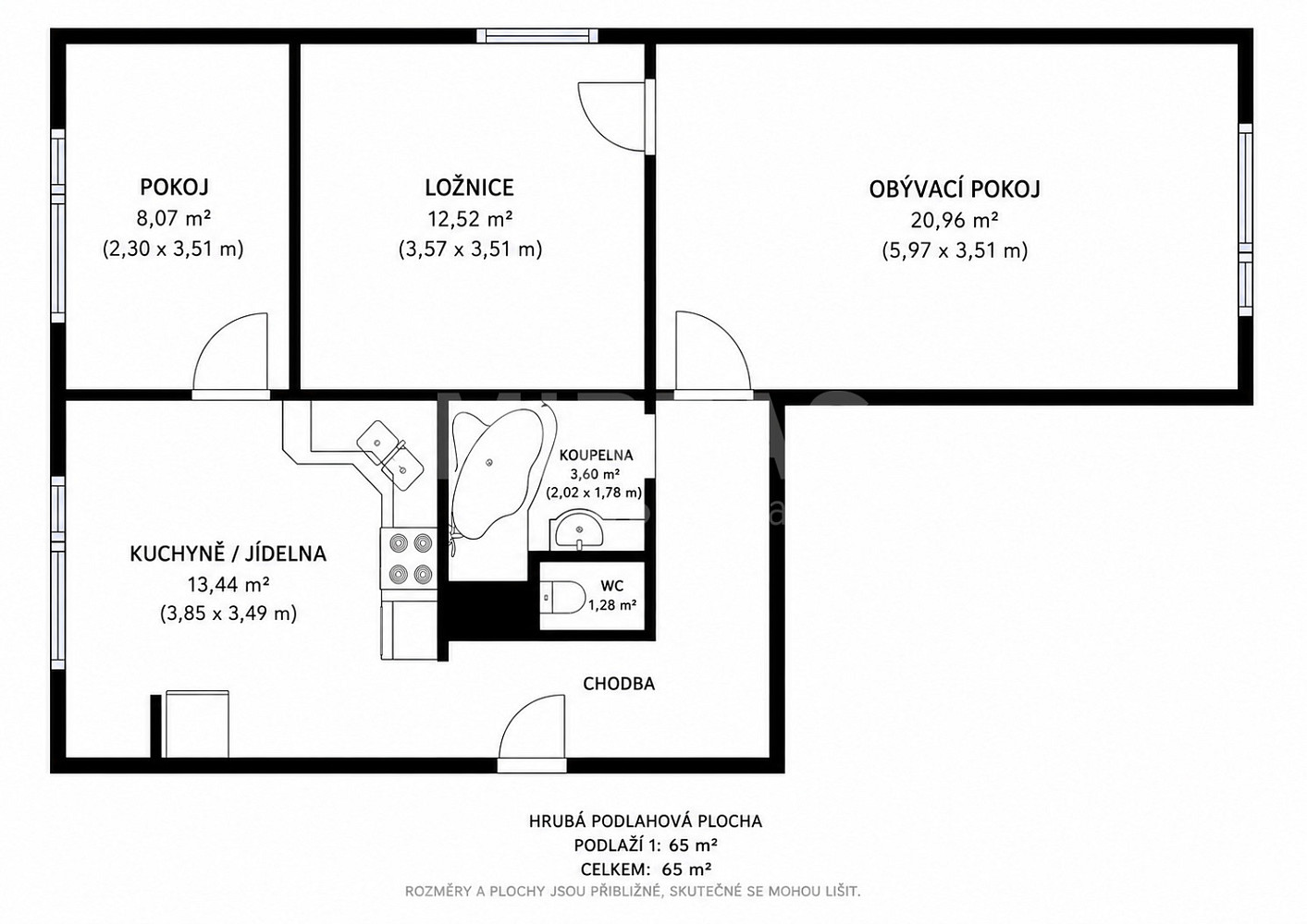 Prodej bytu 3+1 65 m² – fotografie 3