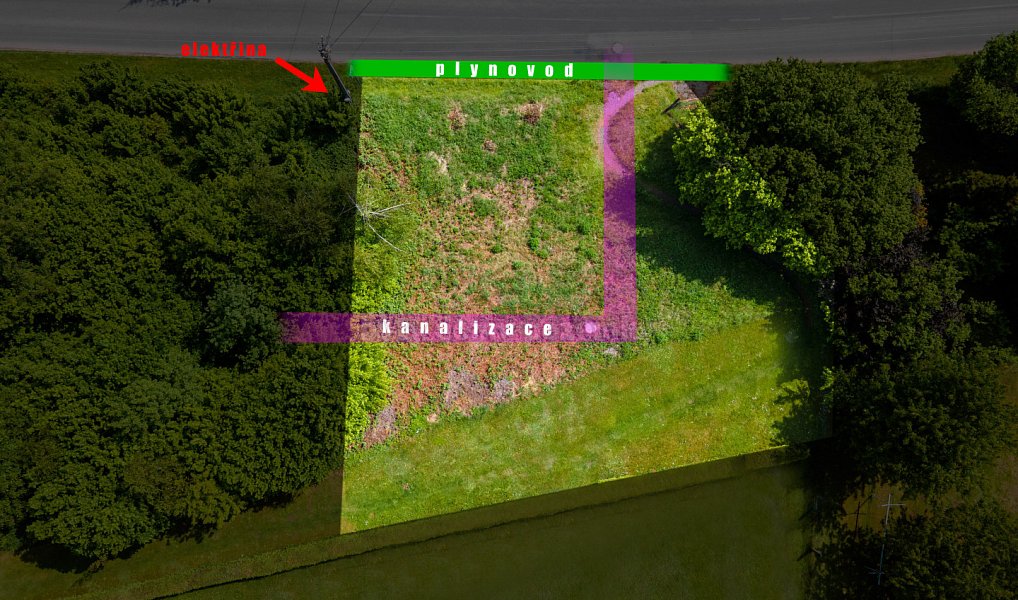 Prodej stavebního pozemku 601 m², Hnátnice – náhled fotky 2
