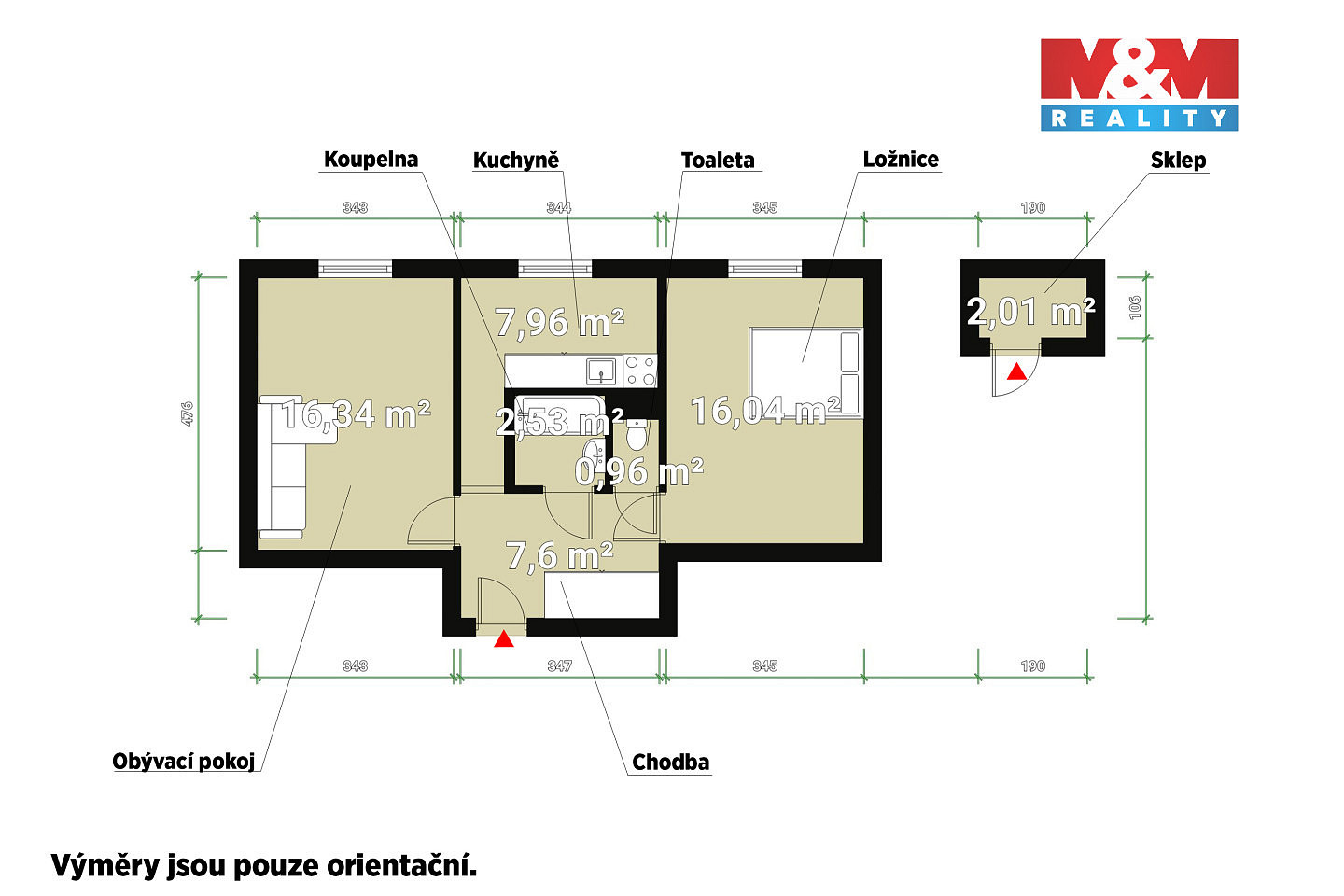 Prodej bytu 2+1 52 m² – fotografie 5