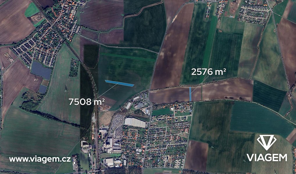 Prodej pole 1 680 m², Měšice – náhled fotky 2