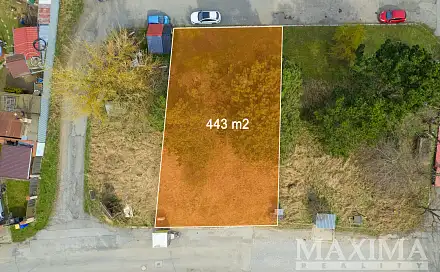 Prodej stavebního pozemku 443 m², Olomouc - Slavonín