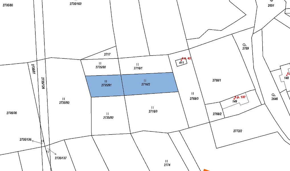 Prodej pole 410 m², Kudlovice – náhled fotky 2