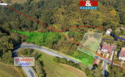 Prodej stavebního pozemku 4 756 m², Luhačovice - Kladná Žilín, okres Zlín