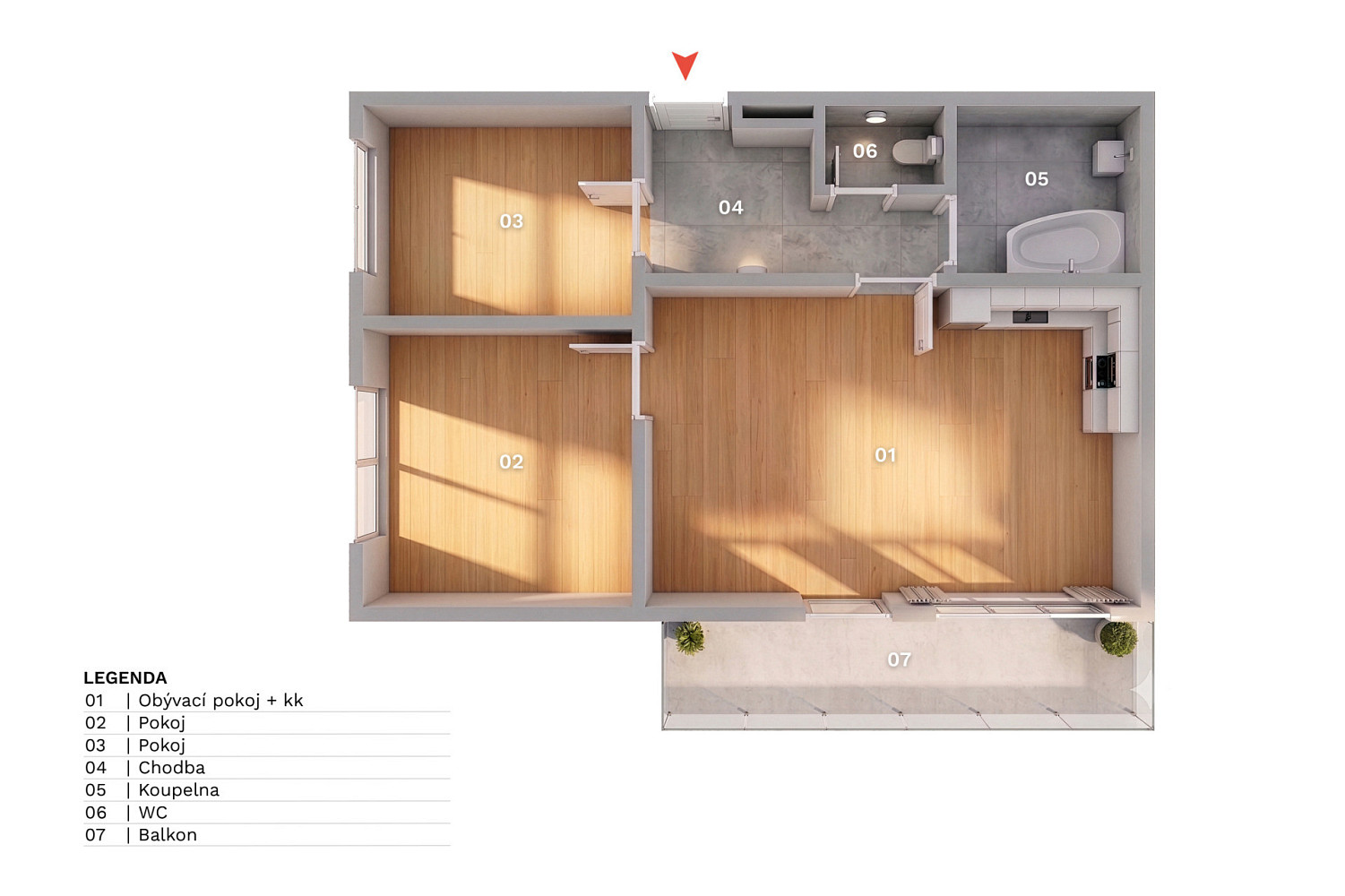 Prodej bytu 3+kk 64 m² — photo 4