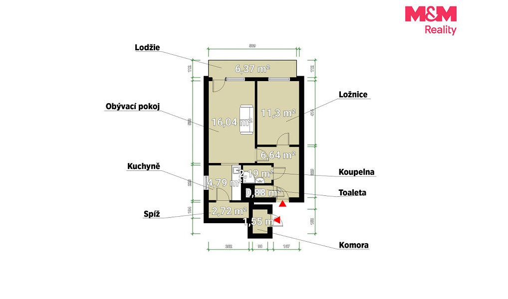 Prodej bytu 2+1 47 m², Praha – náhled fotky 10