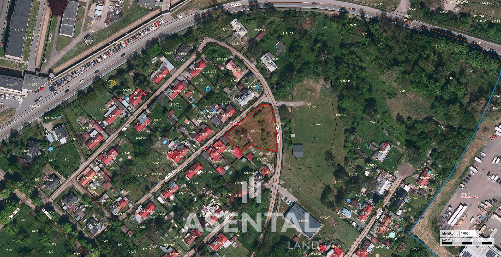Prodej stavebního pozemku 1 632 m² – fotografie 4