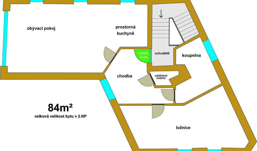 Pronájem bytu 1+kk 84 m², Litomyšl – náhled fotky 4