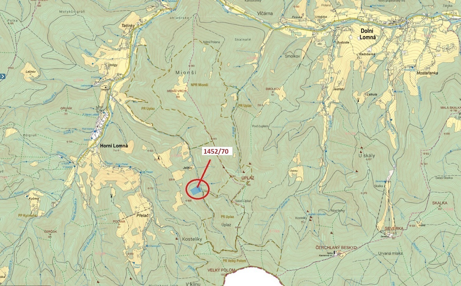 Dražba lesa 17 892 m²
