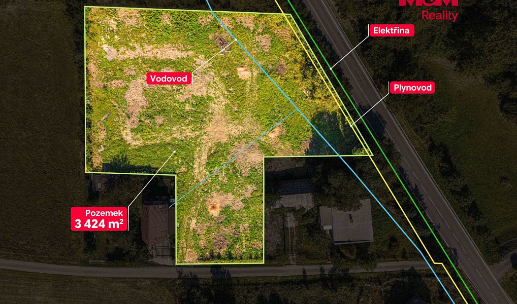 Prodej stavebního pozemku 3 424 m², Český Těšín – náhled fotky 3