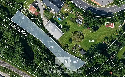 Prodej zahrady 912 m², Jablonec nad Nisou