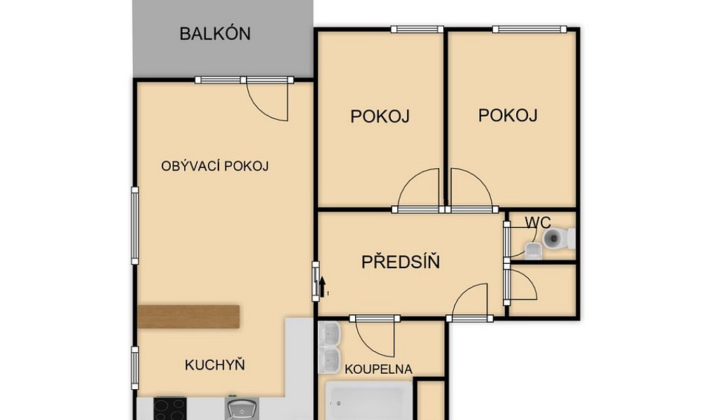 Pronájem bytu 3+kk 81 m², Liberec – náhled fotky 25