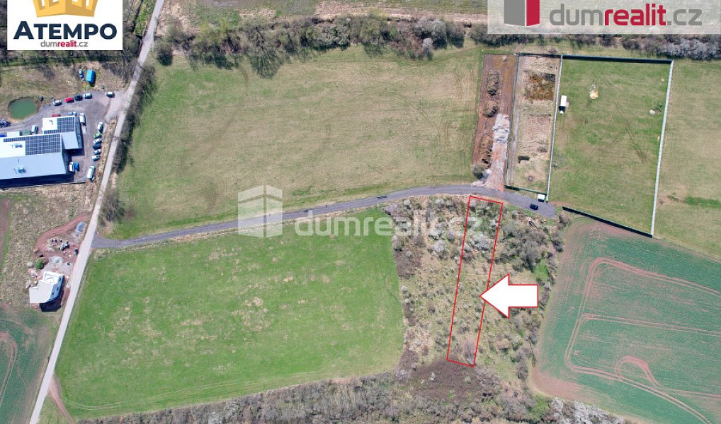 Prodej komerčního pozemku 1 632 m², Úsilné – náhled fotky 2