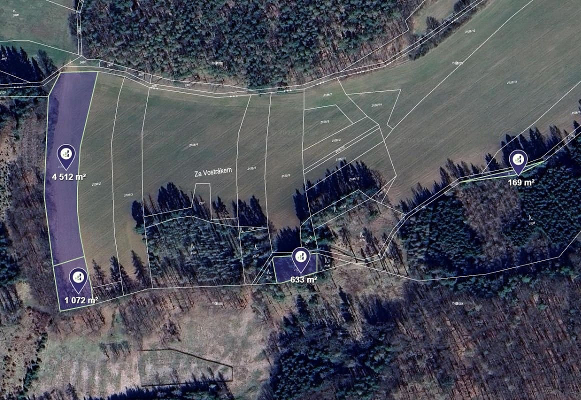 Prodej pole 6 386 m²