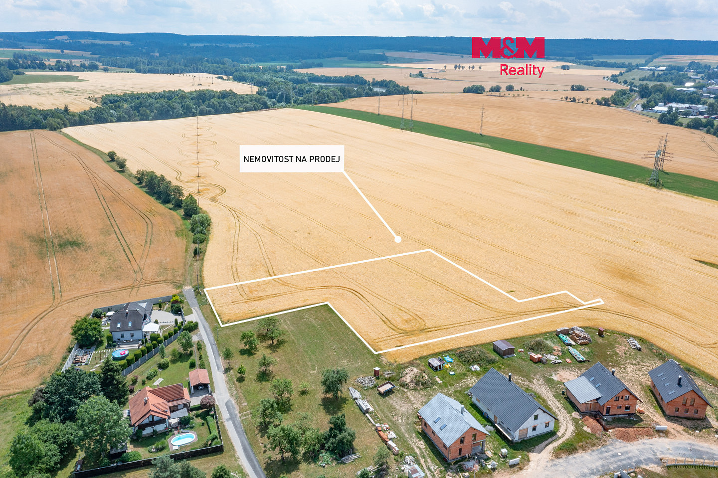 Prodej stavebního pozemku 3 649 m²