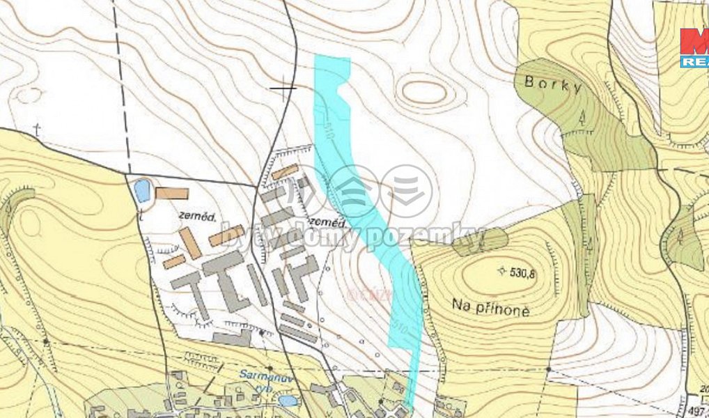 Prodej pole 35 442 m², Jedlí – náhled fotky 3