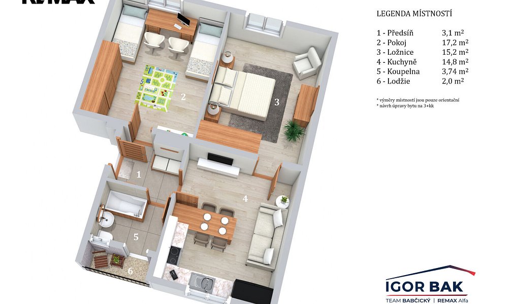 Prodej bytu 2+1 54 m², Liberec – náhled fotky 3