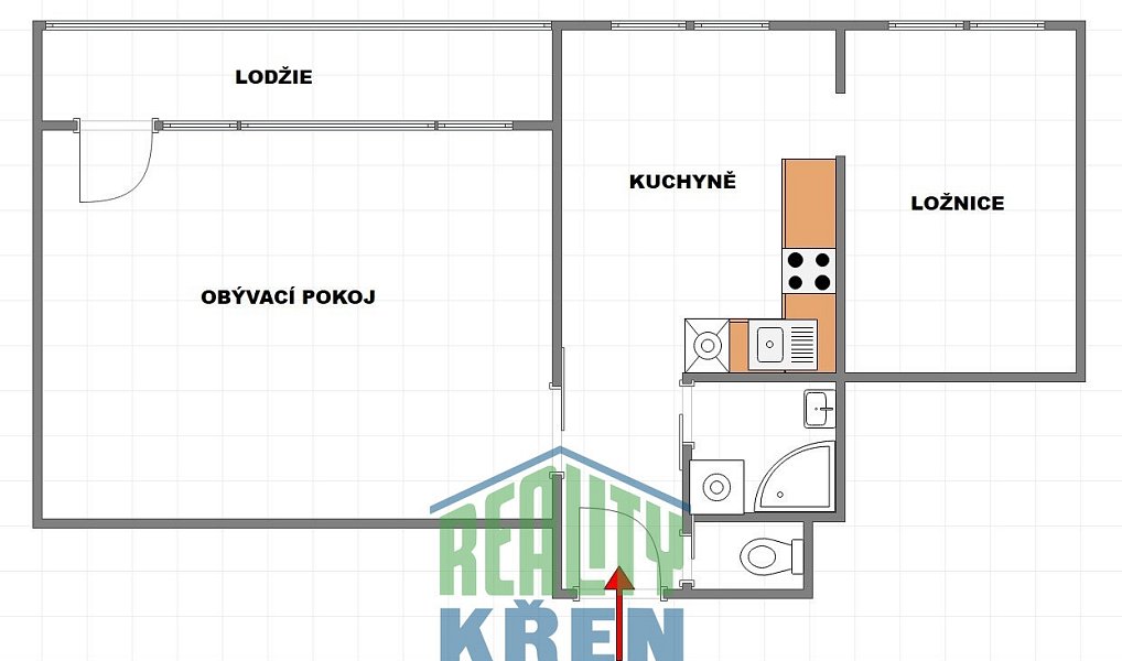 Pronájem bytu 2+1 57 m², Praha – fotka 1 z 17