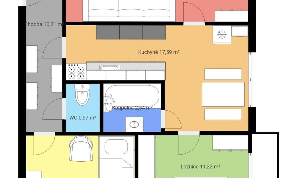 Prodej bytu 3+1 70 m², Ledeč nad Sázavou – náhled fotky 16
