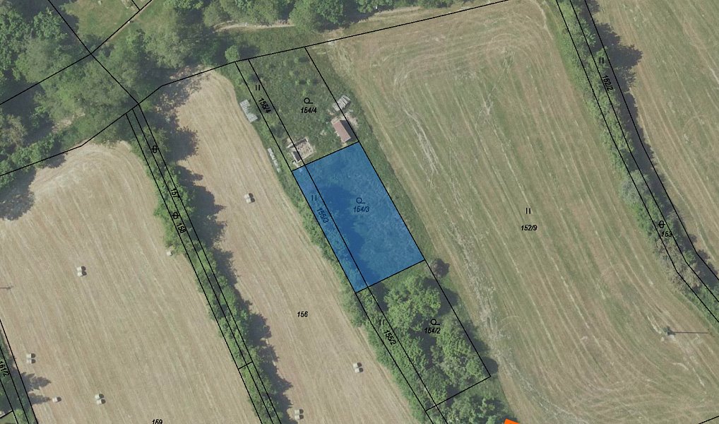 Prodej zahrady 865 m², Vlastějovice – fotka 1 z 3