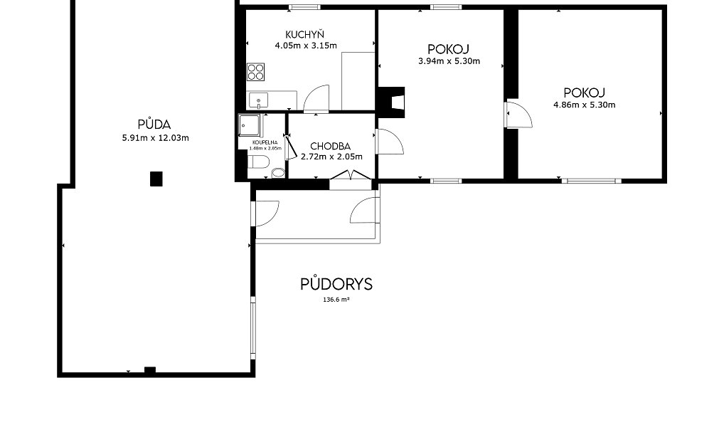 Prodej domu 64 m² s pozemkem 943 m², Bukovany – náhled fotky 21
