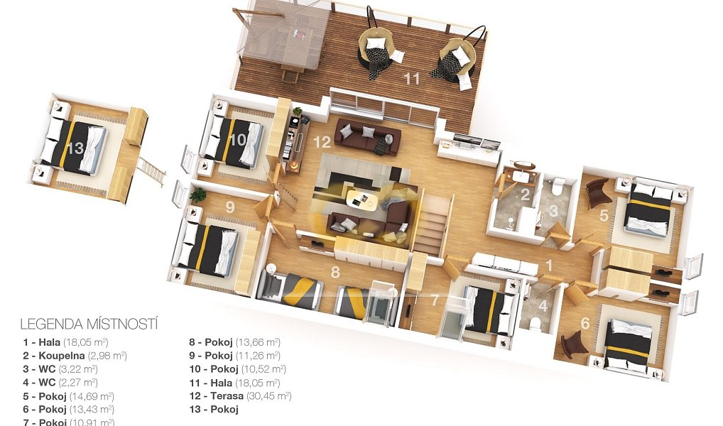 Prodej domu 590 m² s pozemkem 5 200 m², Uzeničky – náhled fotky 9