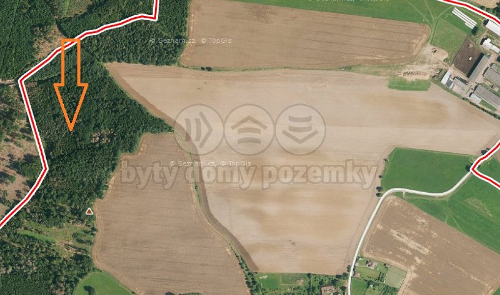 Prodej lesa 8 547 m², Stehlovice – náhled fotky 2