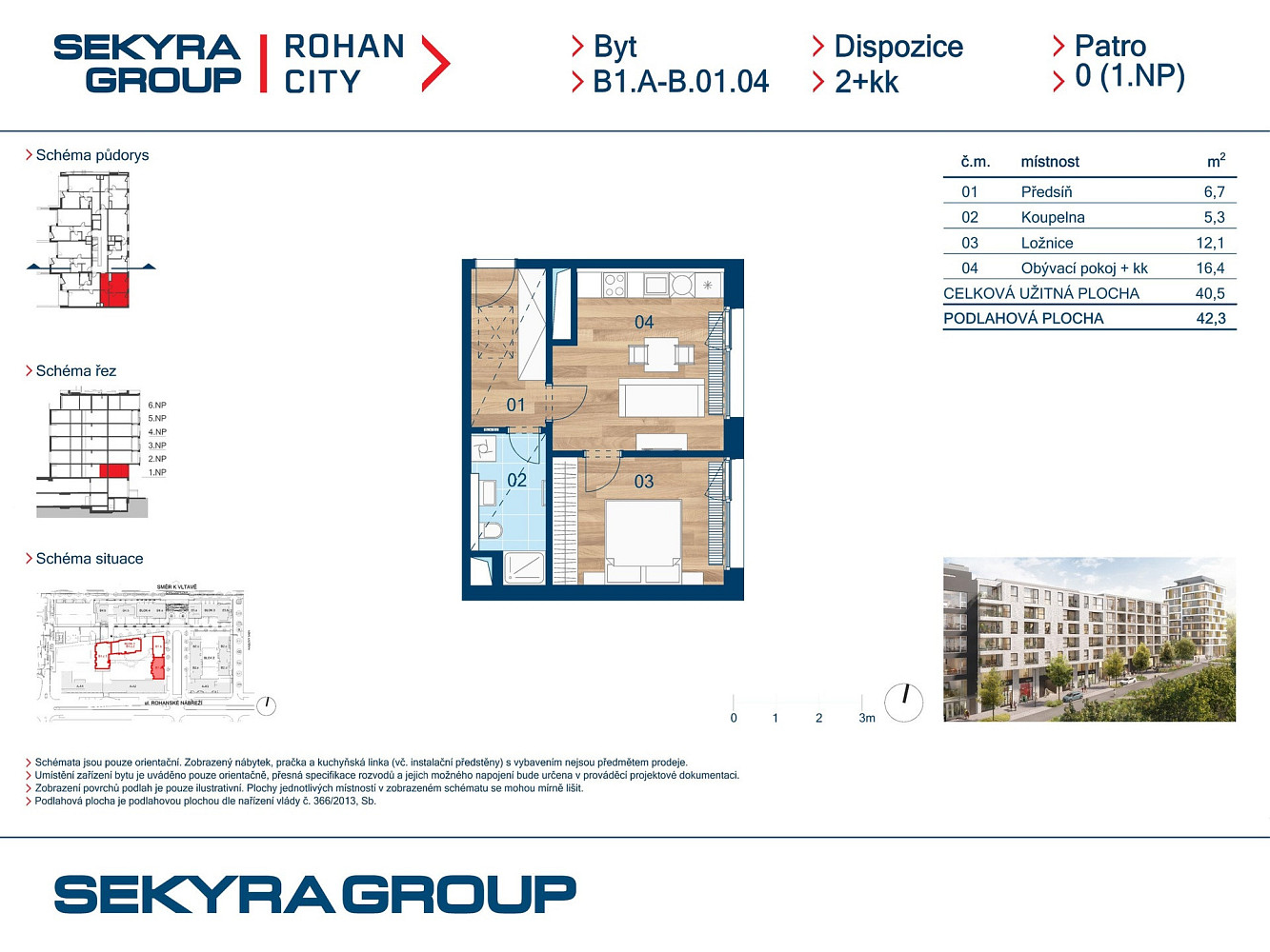 Prodej bytu 2+kk 40 m² – fotografie 2