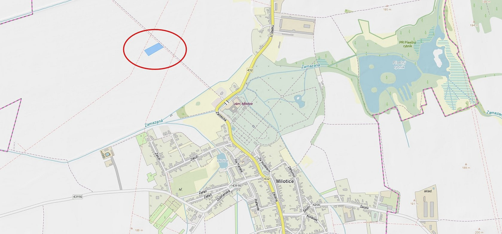 Prodej pole 4 969 m²
