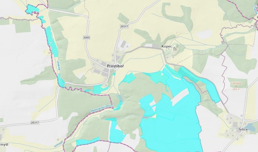 Pronájem pole 563 972 m², Prostiboř – náhled fotky 3