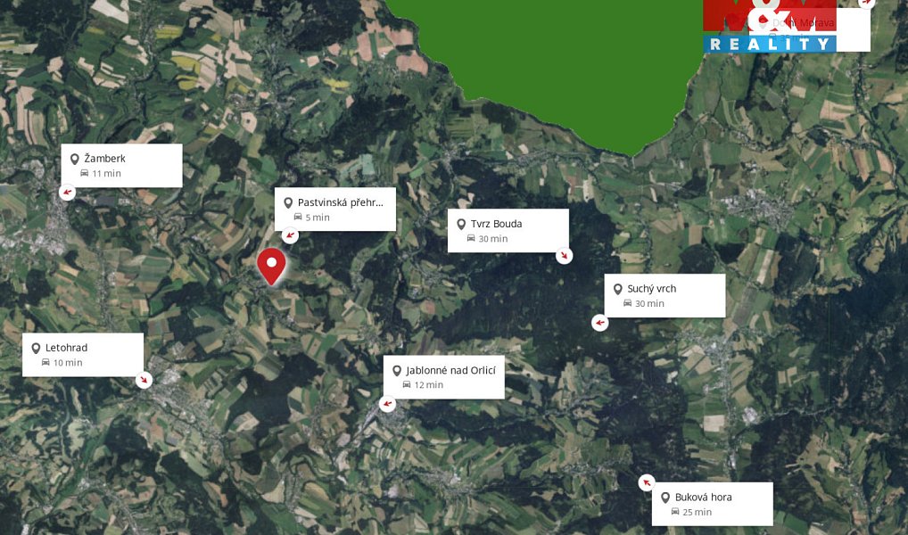 Prodej stavebního pozemku 5 064 m², Nekoř – náhled fotky 11