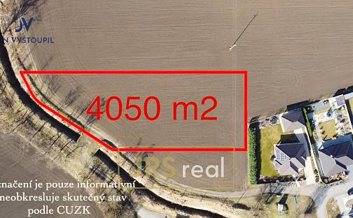 Prodej stavebního pozemku 4 050 m², Hrušovany nad Jevišovkou, okres Znojmo