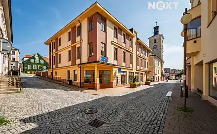 Pronájem bytu 1+kk 35 m², Jana Harracha, Jilemnice, okres Semily