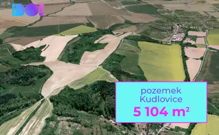 Prodej pole 5 104 m², Kudlovice, okres Uherské Hradiště