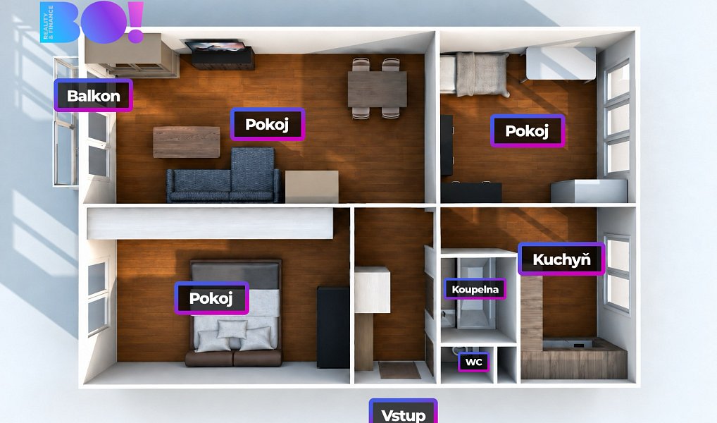 Prodej bytu 3+1 69 m², Český Těšín – náhled fotky 13