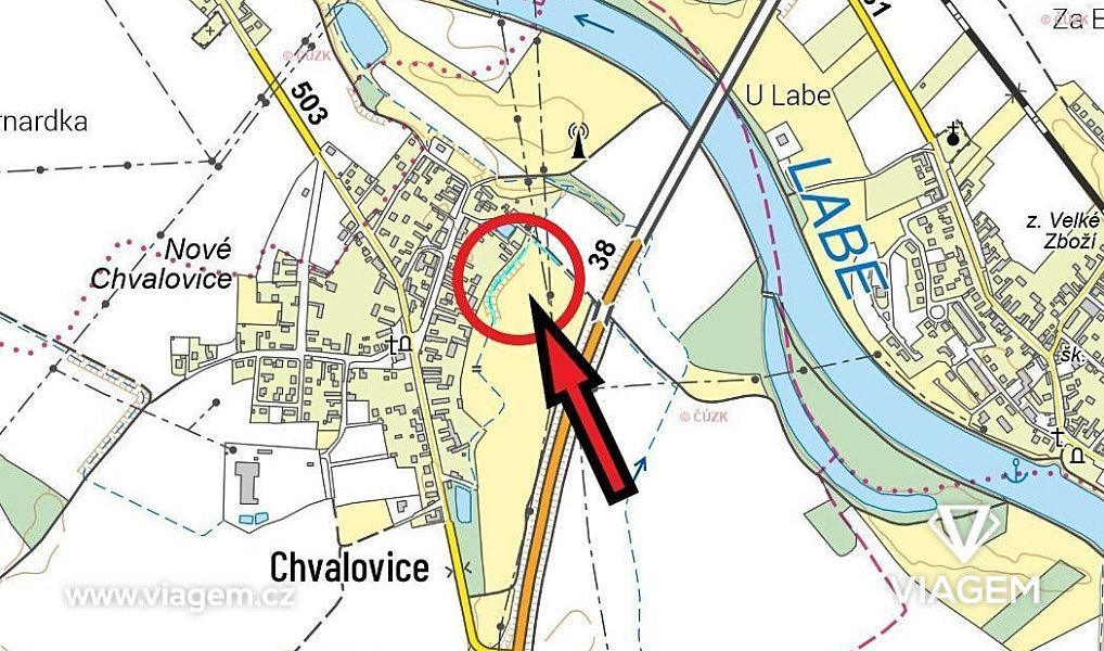 Prodej pole 719 m², Kovanice – náhled fotky 4