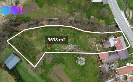 Prodej stavebního pozemku 3 638 m², Blazice, okres Kroměříž