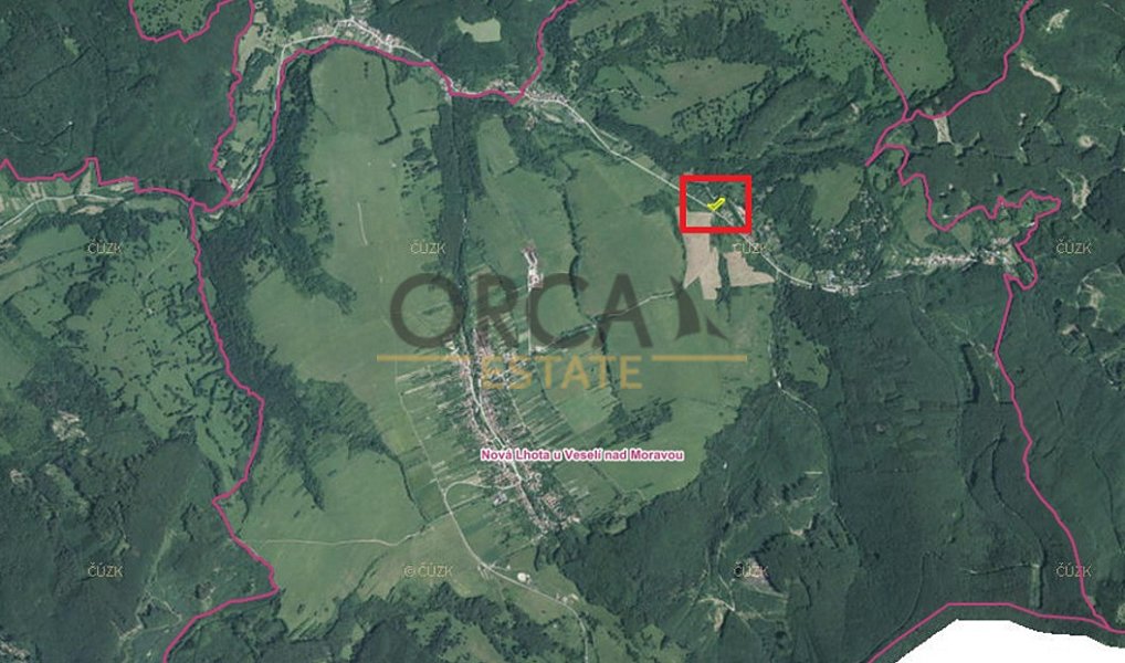 Prodej pole 1 216 m², Nová Lhota – náhled fotky 3