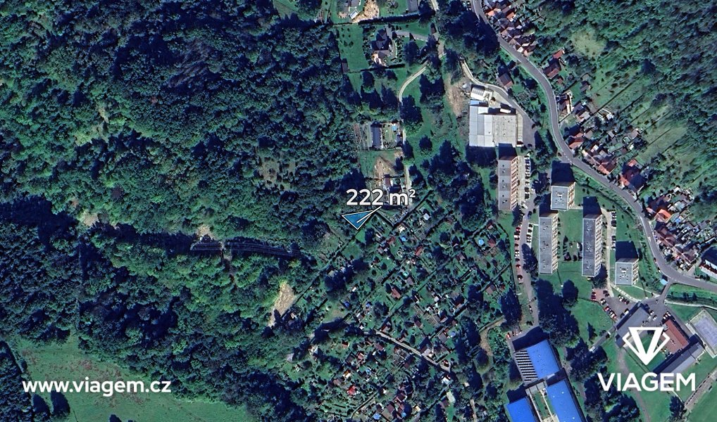 Prodej stavebního pozemku 222 m², Povrly – náhled fotky 2