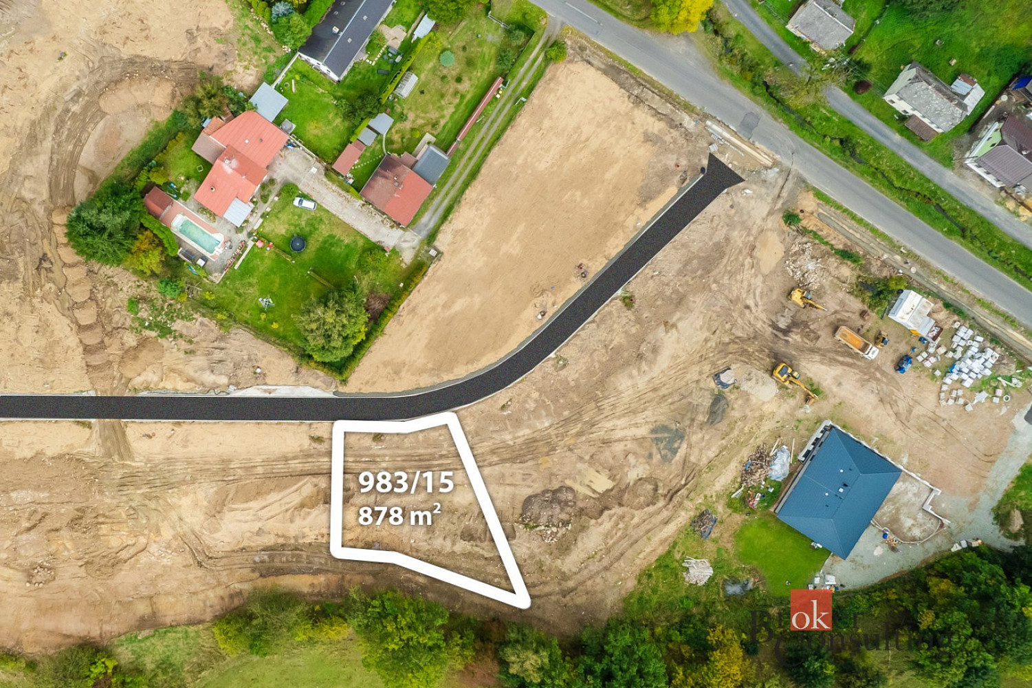 Prodej stavebního pozemku 878 m² – fotografie 4