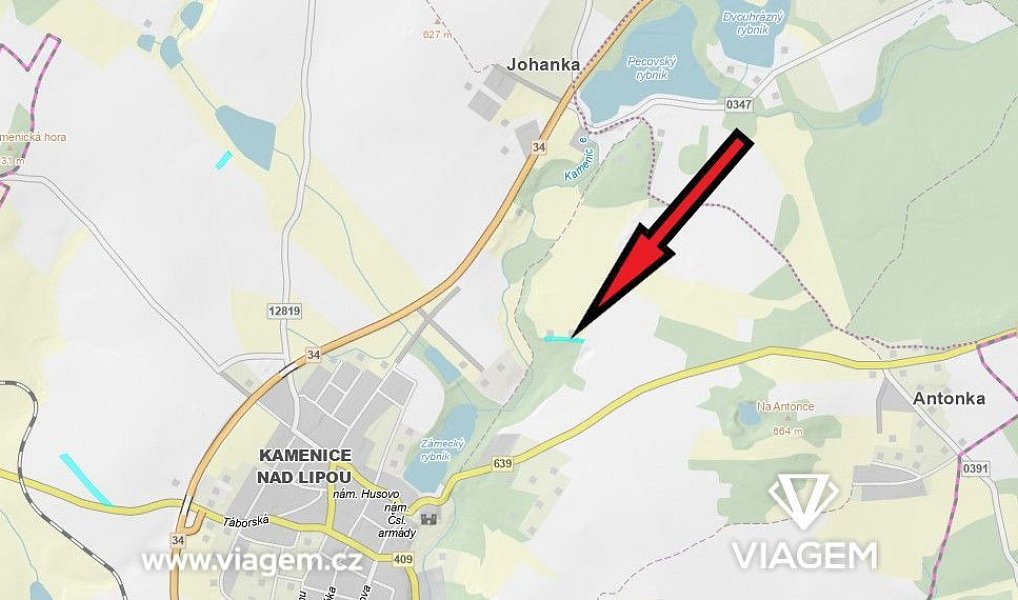 Prodej stavebního pozemku 1 042 m², Kamenice nad Lipou – náhled fotky 4