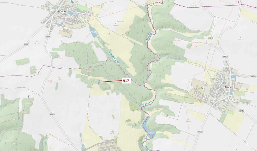 Dražba lesa, 586 m², Třebíč, Vladislav