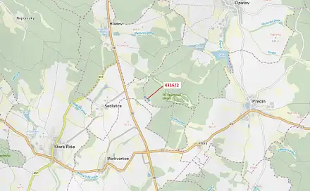Dražba lesa 7 085 m², Sedlatice