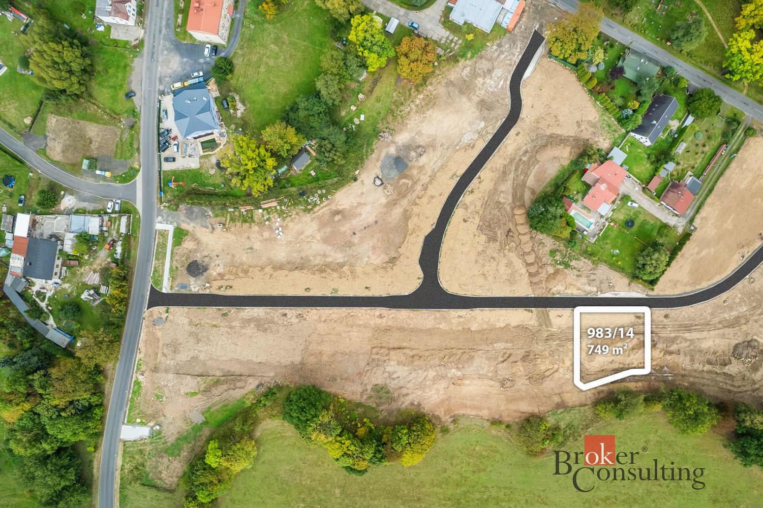 Prodej stavebního pozemku 749 m² – fotografie 4