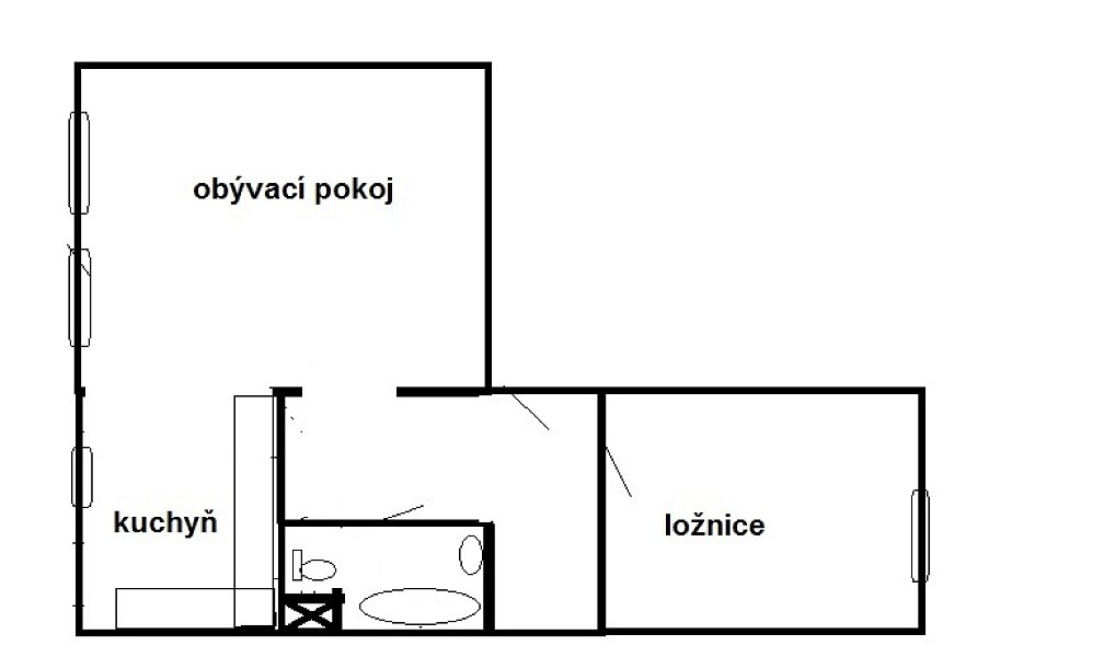 Pronájem bytu 2+kk 58 m², Teplice – náhled fotky 10