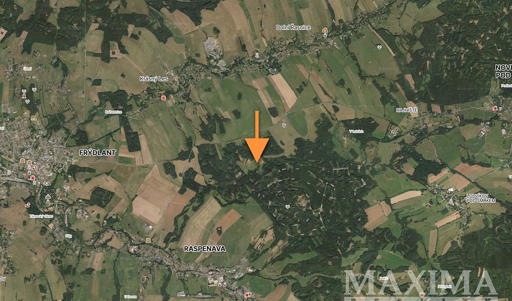 Prodej pole 22 432 m², Krásný Les – náhled fotky 3
