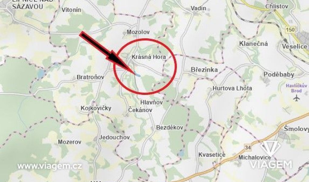 Prodej pole 12 777 m², Krásná Hora – náhled fotky 3