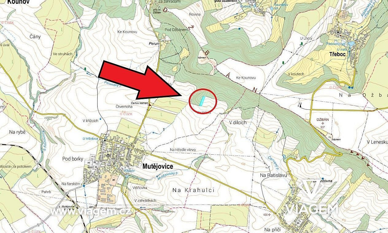 Prodej pole 1 355 m² – pohled 4