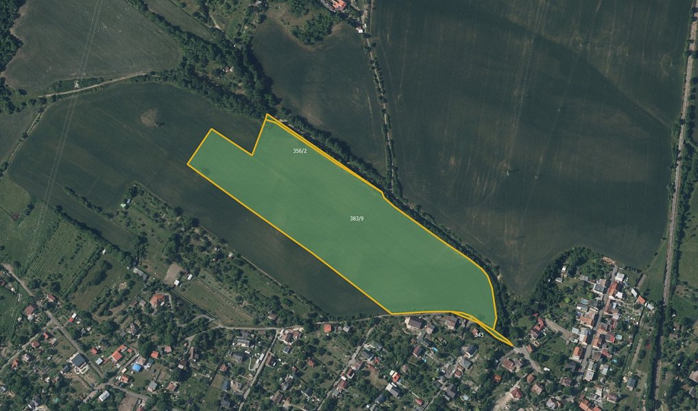 Prodej pole 47 593 m², Lhotka nad Labem – fotka 1 z 3