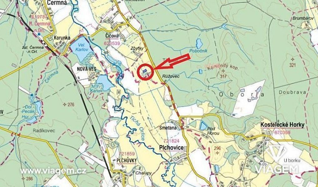 Prodej pole 1 674 m², Kostelecké Horky – náhled fotky 3
